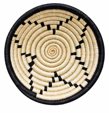 Load image into Gallery viewer, Handwoven Sisal Fan and Basket Wall Decor, White African Boho Art (Set of 3)