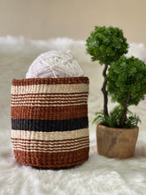 Load image into Gallery viewer, Brown Earth Woven Planters / Flower Baskets /Sisal Baskets / Vase Covers