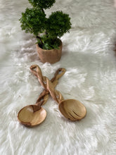 Load image into Gallery viewer, Olive Wood Salad Servers