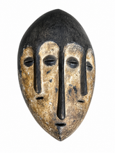 Load image into Gallery viewer, Antique Three-Faced African Mask | Vintage African Art | Tribal Masks | Primitive Art