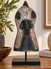 Charger l'image dans la galerie, Ancient Rooster Head Tribal African Wood Mask | Antique Hand-Carved Tribal Art| Ancient Patina Mask