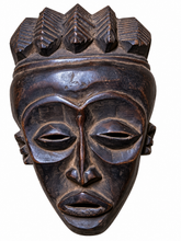 Lade das Bild in den Galerie-Viewer, Antique Chokwe African Mask | Vintage African Art | Tribal Masks | Primitive Art