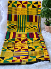 Load image into Gallery viewer, Green Ankara Fabrics / African Wax Fabrics