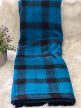 Load image into Gallery viewer, Blue and Black Maasai Blanket / Masai Shukas