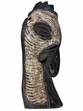 Charger l'image dans la galerie, Ancient Rooster Head Tribal African Wood Mask | Antique Hand-Carved Tribal Art| Ancient Patina Mask
