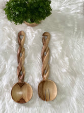 Load image into Gallery viewer, Olive Wood Salad Servers