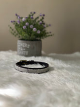 Load image into Gallery viewer, Glossy White Handmade Masai Kenyan Dog Collar