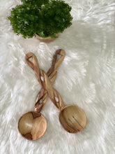 Load image into Gallery viewer, Olive Wood Salad Servers