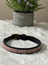 Load image into Gallery viewer, Pastel Pink Handmade Maasai Kenyan Beaded Dog Collars