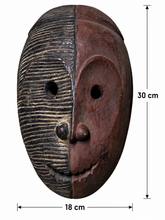 Charger l'image dans la galerie, Vintage Mbute Tribal African Wood Mask | Antique Hand-Carved Tribal Art| Ancient Patina Mask