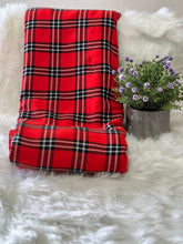 Load image into Gallery viewer, Red and Black Maasai Blanket / Masai Shuka