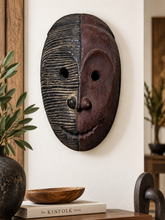 Charger l'image dans la galerie, Vintage Mbute Tribal African Wood Mask | Antique Hand-Carved Tribal Art| Ancient Patina Mask