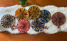 Load image into Gallery viewer, African Print Hand Fans / Decor Fans / Ankara Fans- BUNDLE of 5