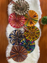 Load image into Gallery viewer, African Print Hand Fans / Decor Fans / Ankara Fans- BUNDLE of 5