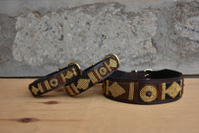 Load image into Gallery viewer, Maasai Earth Coloured Dog Collars / Belts / Leash / Matching Bracelet