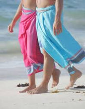 Load image into Gallery viewer, Handmade Kikoy (Kikoi) Hammam Towel | Lightweight Cotton Beach & Bath Wrap