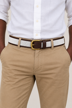 Load image into Gallery viewer, Authentic Handmade Beaded Maasai Leather Belt-All White
