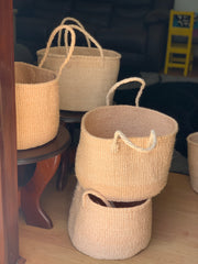 Swahili Baskets / Handwoven Storage Baskets / Natural Floor Basket-Large