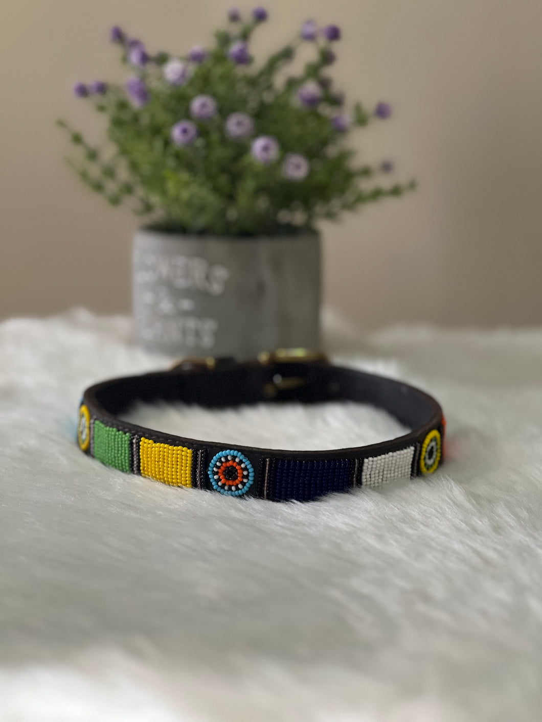 Circle of Life Handmade Maasai Kenyan Beaded Dog Collars