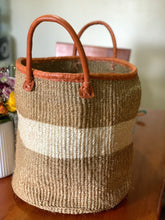 Load image into Gallery viewer, Swahili Baskets / Handwoven Storage Baskets / Natural Floor Basket-Large
