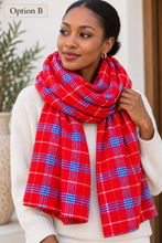 Lade das Bild in den Galerie-Viewer, Authentic Maasai Shuka | Traditional African Safari Blanket &amp; Checkered Wrap-Masai Red Safari Blanket
