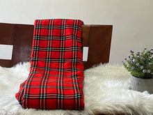 Load image into Gallery viewer, Red and Black  Maasai Blanket / Masai Shuka
