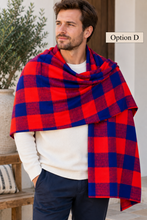 Lade das Bild in den Galerie-Viewer, Authentic Maasai Shuka | Traditional African Safari Blanket &amp; Checkered Wrap-Masai Red Safari Blanket
