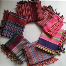 Charger l&#39;image dans la galerie, Handmade Kikoy (Kikoi) Hammam Towel | Lightweight Cotton Beach &amp; Bath Wrap
