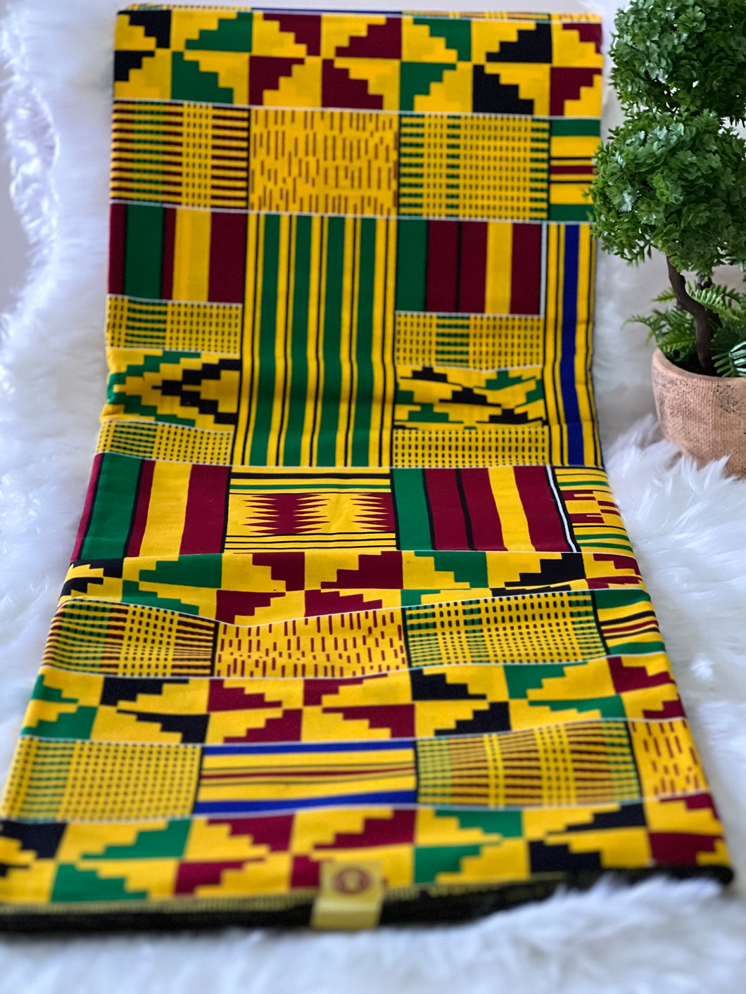 Green Ankara Fabrics / African Wax Fabrics