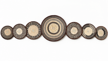 Charger l'image dans la galerie, Set of 7 African Handwoven Wall Decor  Baskets | Zimbabwe Tonga/ Binga Baskets | Rustic Decor |African Wall Decor Set (30-45cm) Earth
