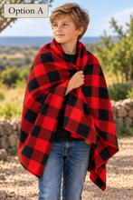 Lade das Bild in den Galerie-Viewer, Authentic Maasai Shuka | Traditional African Safari Blanket &amp; Checkered Wrap-Masai Red Safari Blanket
