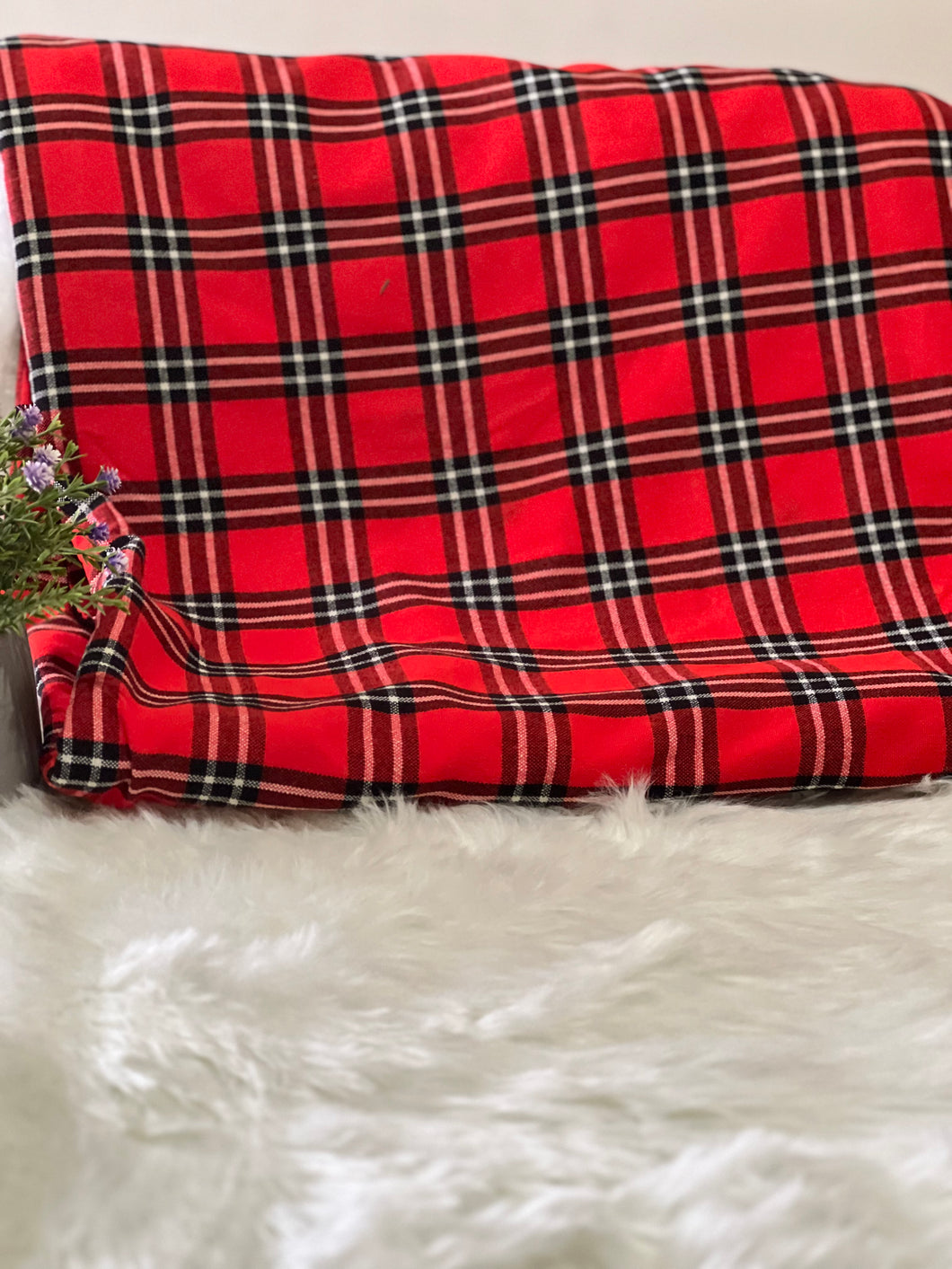 Red and Black  Maasai Blanket / Masai Shuka