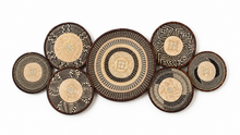 Charger l'image dans la galerie, Set of 7 African Handwoven Wall Decor  Baskets | Zimbabwe Tonga/ Binga Baskets | Rustic Decor |African Wall Decor Set (30-45cm) Earth
