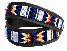 Load image into Gallery viewer, Authentic Handmade Beaded Maasai Leather Belt-Red Indian Art
