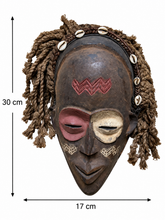 Charger l'image dans la galerie, Rare Antique Dani Tribe Mask from Angola – Vintage African Hardwood &amp; Rope Hair Mask, Tribal Art Collector’s Piece | Hairy Tribal Mask
