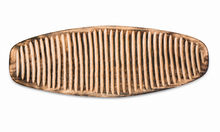 Cargar imagen en el visor de la galería, Hand Carved Jacaranda Wood Bread Board | Rustic Serving Platter (Fire-Cured)
