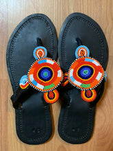Load image into Gallery viewer, African Maasai Beaded Slippers/ Thongs/ Sandals - Tribal
