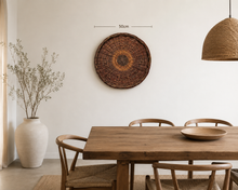Load image into Gallery viewer, Handwoven Cypress Wicker Twig Wall Art | Rustic Boho Art (50cm) |Minimalist
