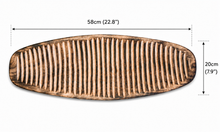Cargar imagen en el visor de la galería, Hand Carved Jacaranda Wood Bread Board | Rustic Serving Platter (Fire-Cured)

