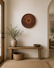 Load image into Gallery viewer, Handwoven Cypress Wicker Twig Wall Art | Rustic Boho Art (50cm) |Minimalist
