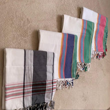 Charger l&#39;image dans la galerie, Handmade Kikoy (Kikoi) Hammam Towel | Lightweight Cotton Beach &amp; Bath Wrap
