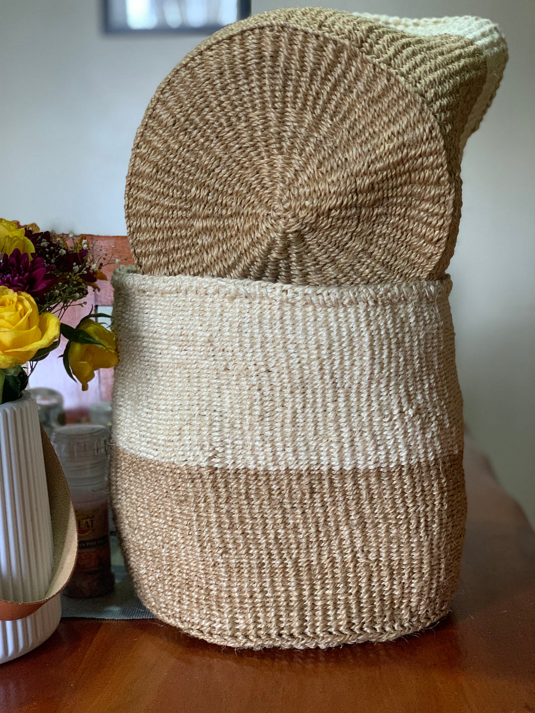 Swahili Baskets / Handwoven Storage Baskets / Kenyan Planters