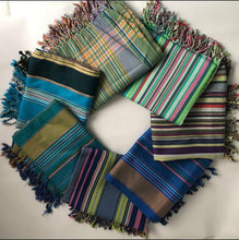 Charger l&#39;image dans la galerie, Handmade Kikoy (Kikoi) Hammam Towel | Lightweight Cotton Beach &amp; Bath Wrap
