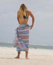 Charger l&#39;image dans la galerie, Handmade Kikoy (Kikoi) Hammam Towel | Lightweight Cotton Beach &amp; Bath Wrap
