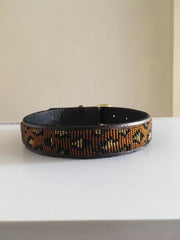 Leopard Print Handmade Dog Collars / Belts / Leash / Matching Bracelet