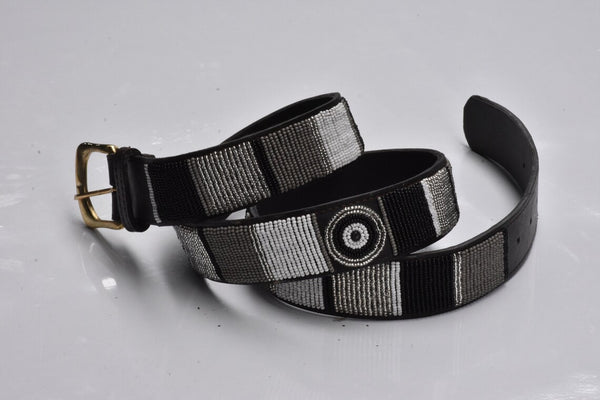 Maasai Monochrome Dog Collars / Belts / Leash / Matching Bracelet