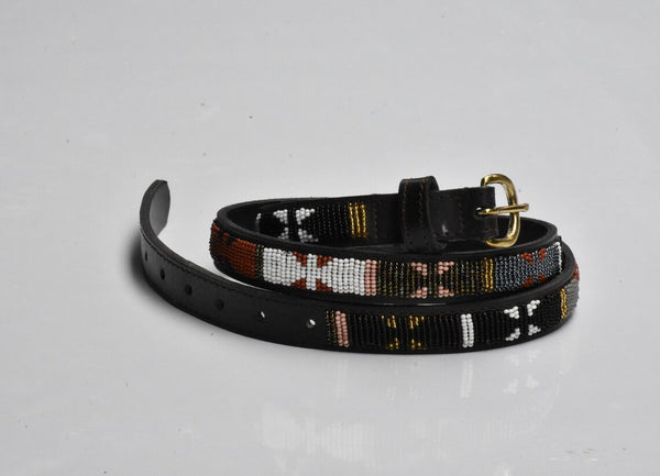 Naturfarbene Massai-Hundehalsbänder/Gürtel/Leine/passendes Armband