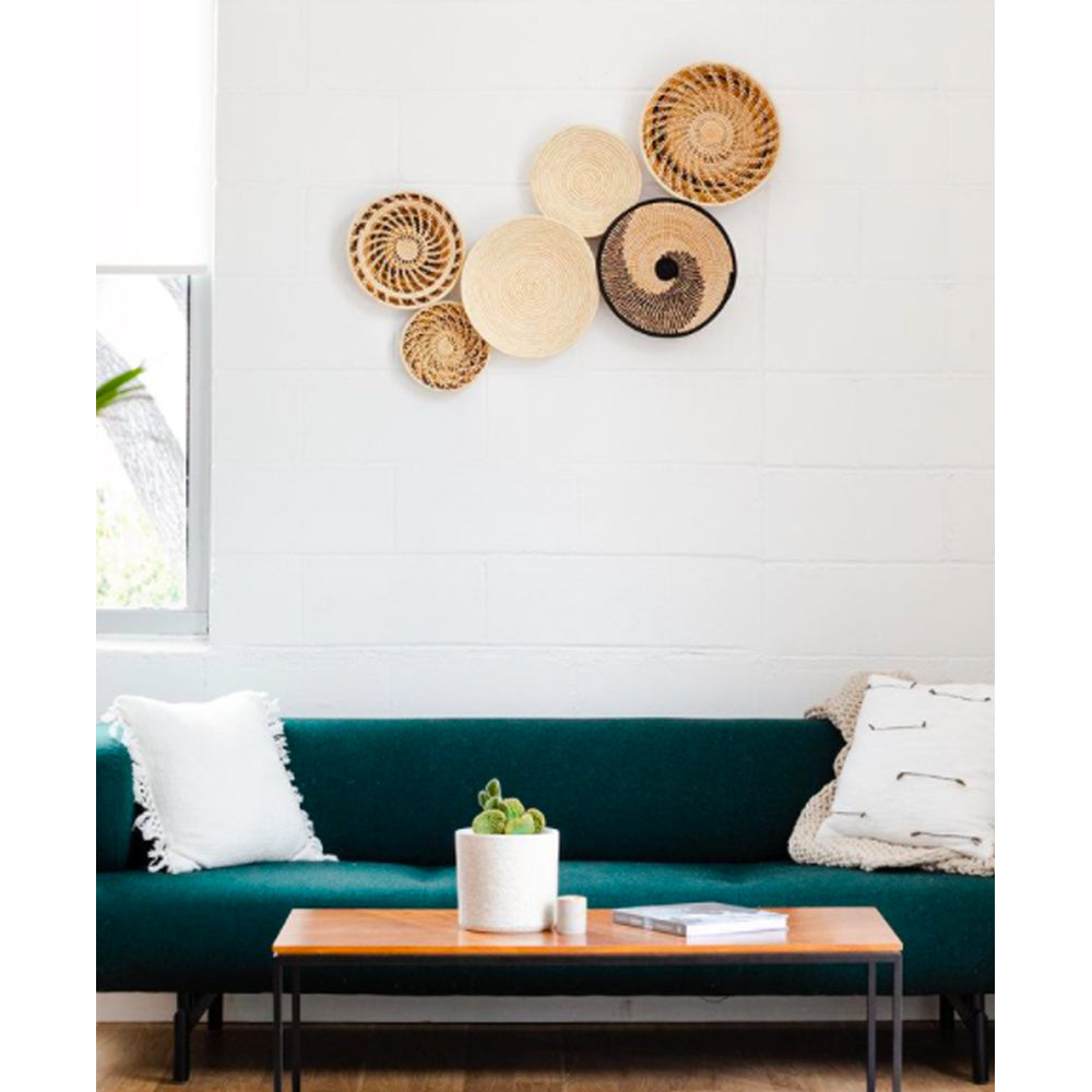 Wall Decor Basket Set of 6 /Wall Hanging African Baskets