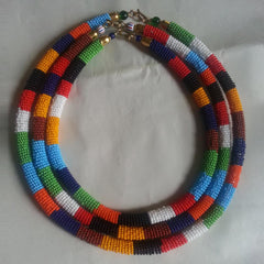 Handmade necklace, African masai necklace , maasai chokers , handcrafted necklace for women , gift for her.Beaded Necklace. Tribal necklace