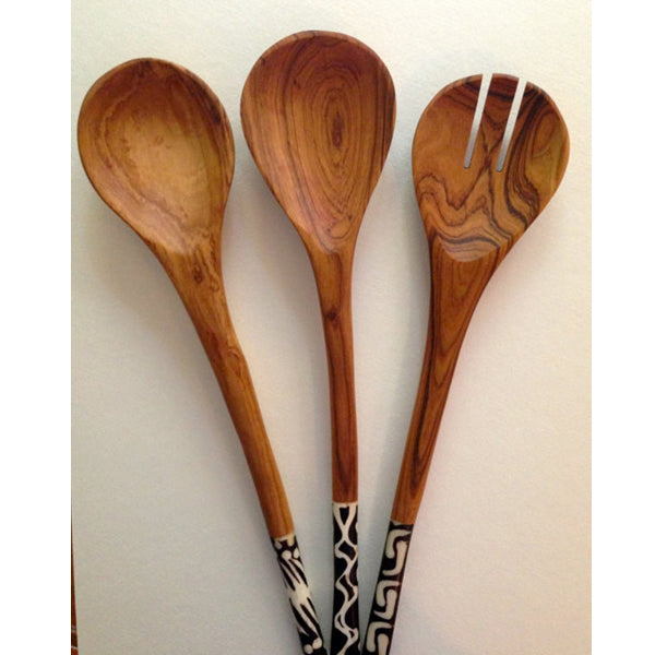 Hand Made Olive Wooden Spoons. African Utensils. Bohemian gift. Mothers day gift. Chef Gift. Cooking gift. Salad .